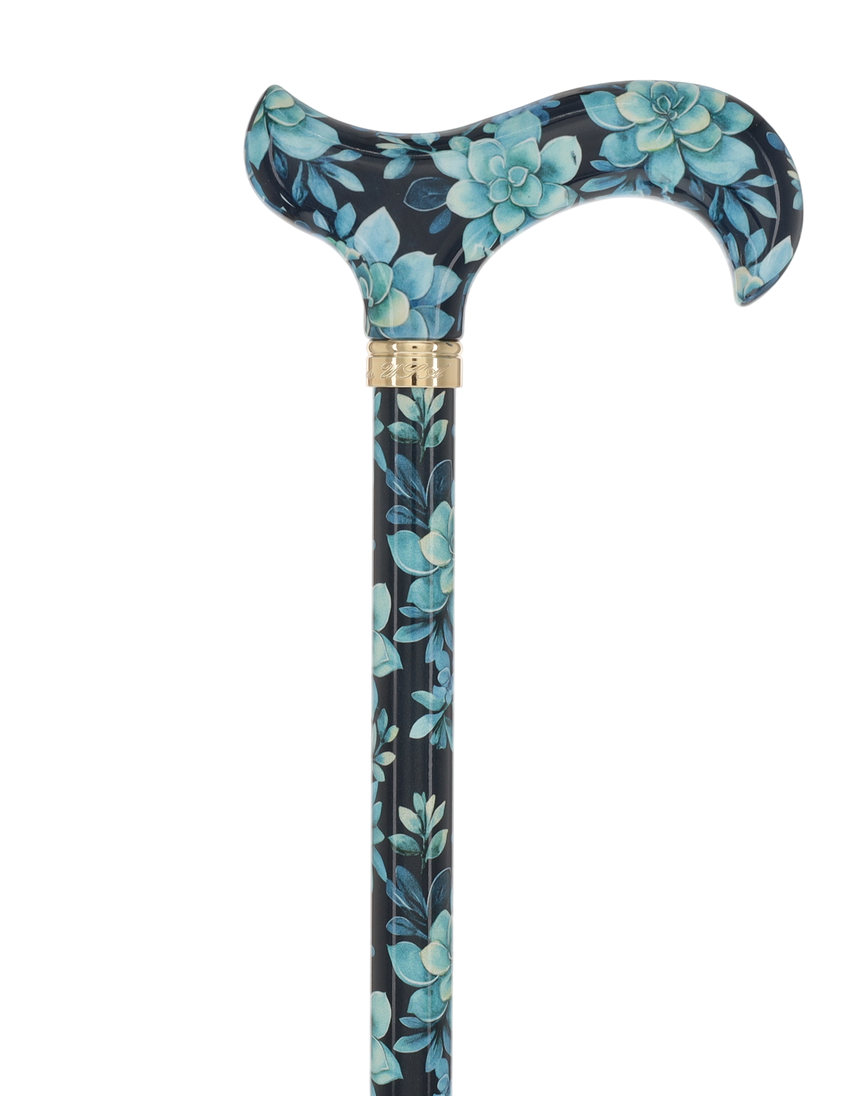 FashionStix Blue Bloom Succulents: Adjustable Designer Cane Adjustable Walking Canes - Tophatter Daily Deals