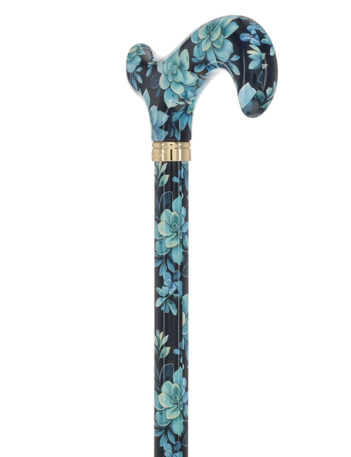 FashionStix Blue Bloom Succulents: Adjustable Designer Cane Adjustable Walking Canes - Tophatter Daily Deals