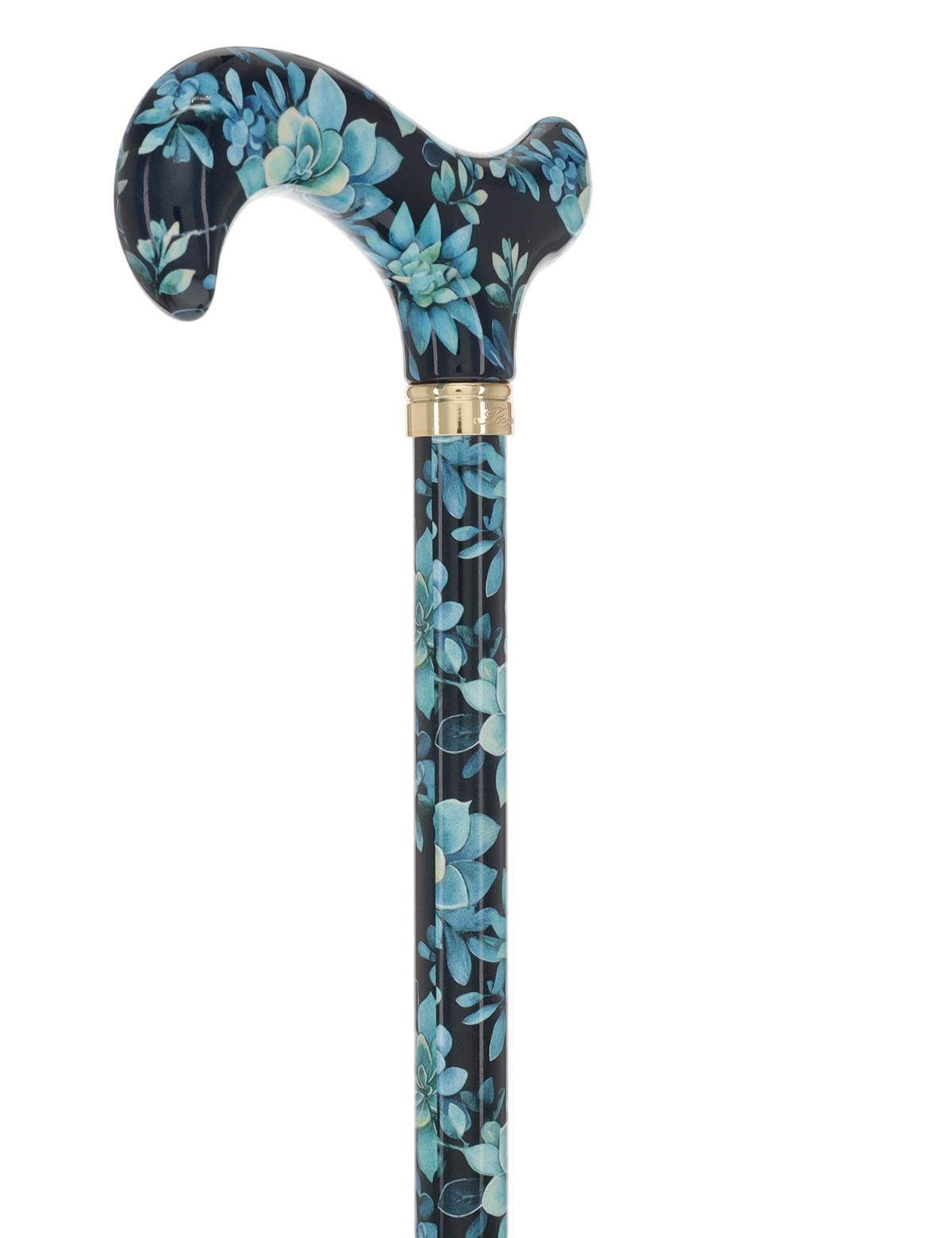FashionStix Blue Bloom Succulents: Adjustable Designer Cane Adjustable Walking Canes - Tophatter Daily Deals