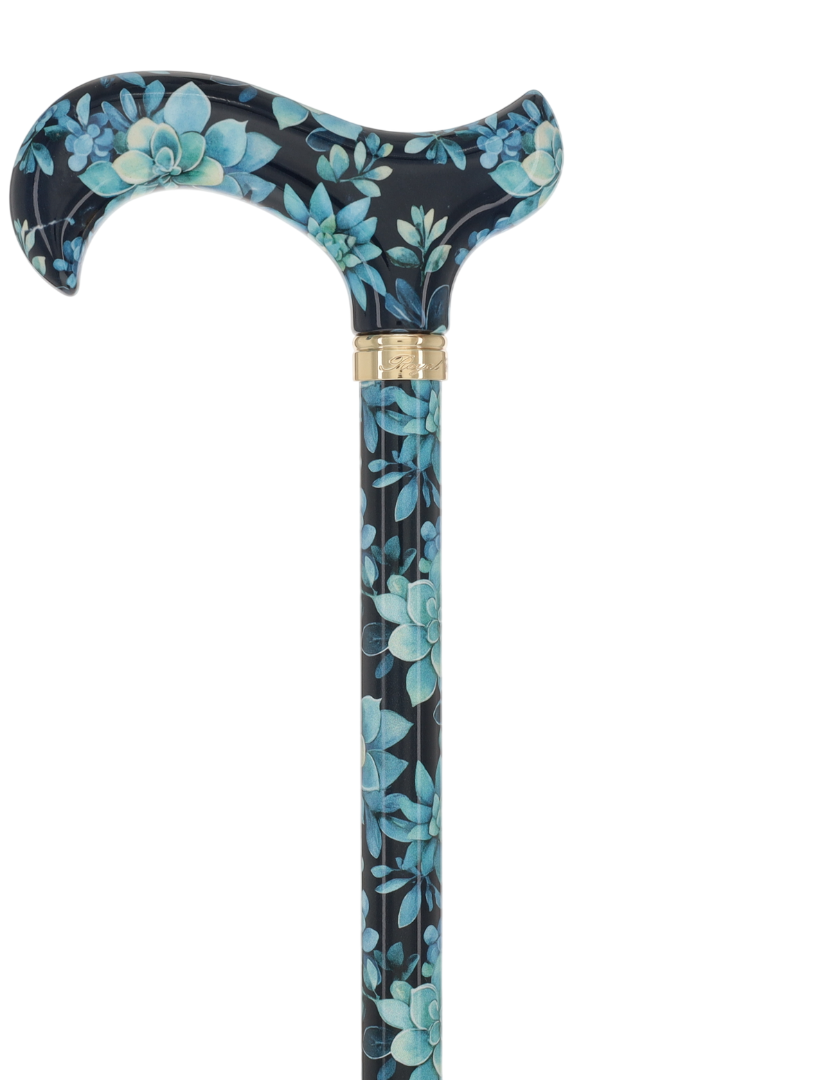 FashionStix Blue Bloom Succulents: Adjustable Designer Cane Adjustable Walking Canes - Tophatter Daily Deals