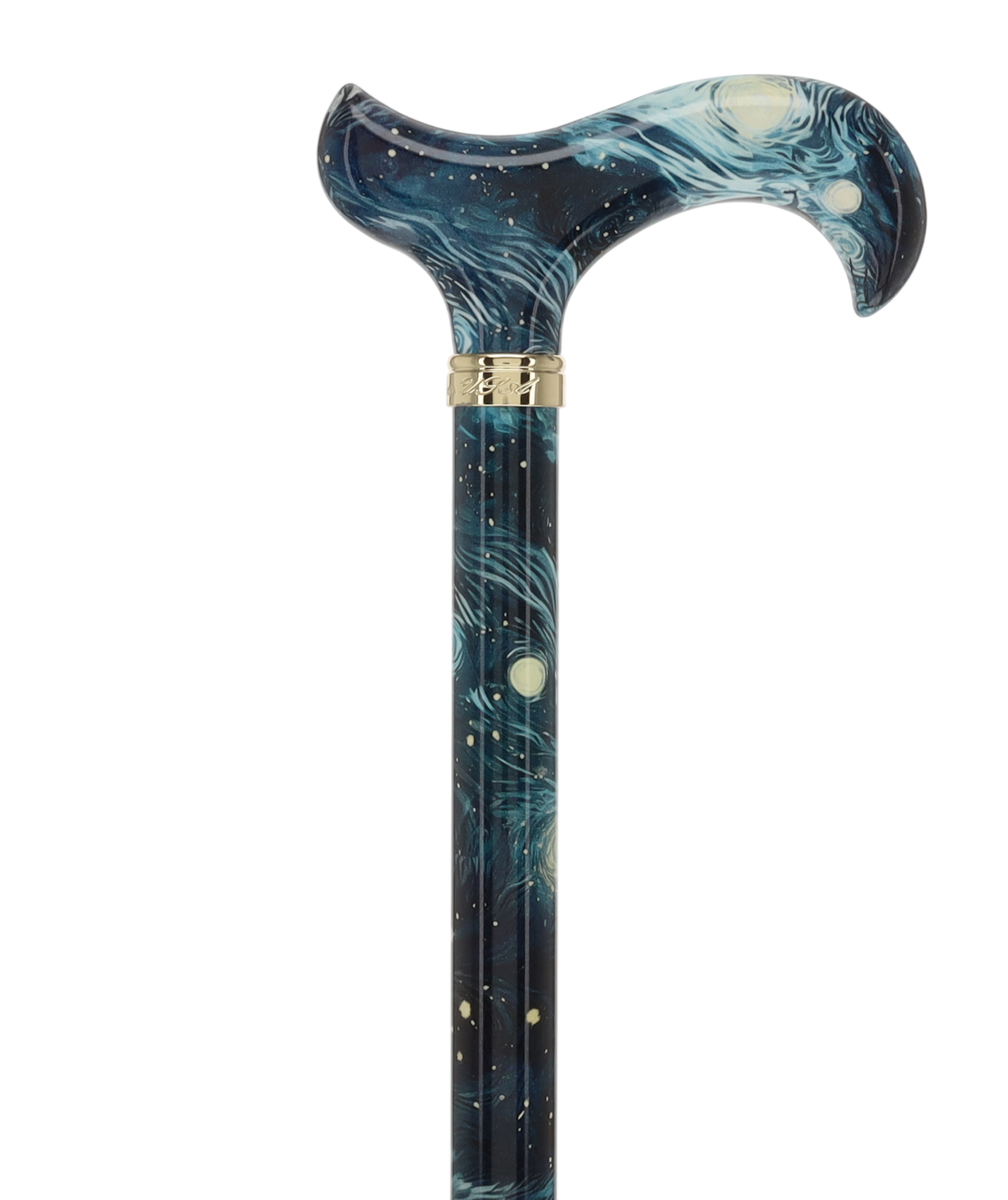 The Stellar Universe Designer Cane: Patterned Derby Handle Adjustable Walking Canes - Tophatter Daily Deals