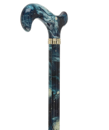 The Stellar Universe Designer Cane: Patterned Derby Handle Adjustable Walking Canes - Tophatter Daily Deals