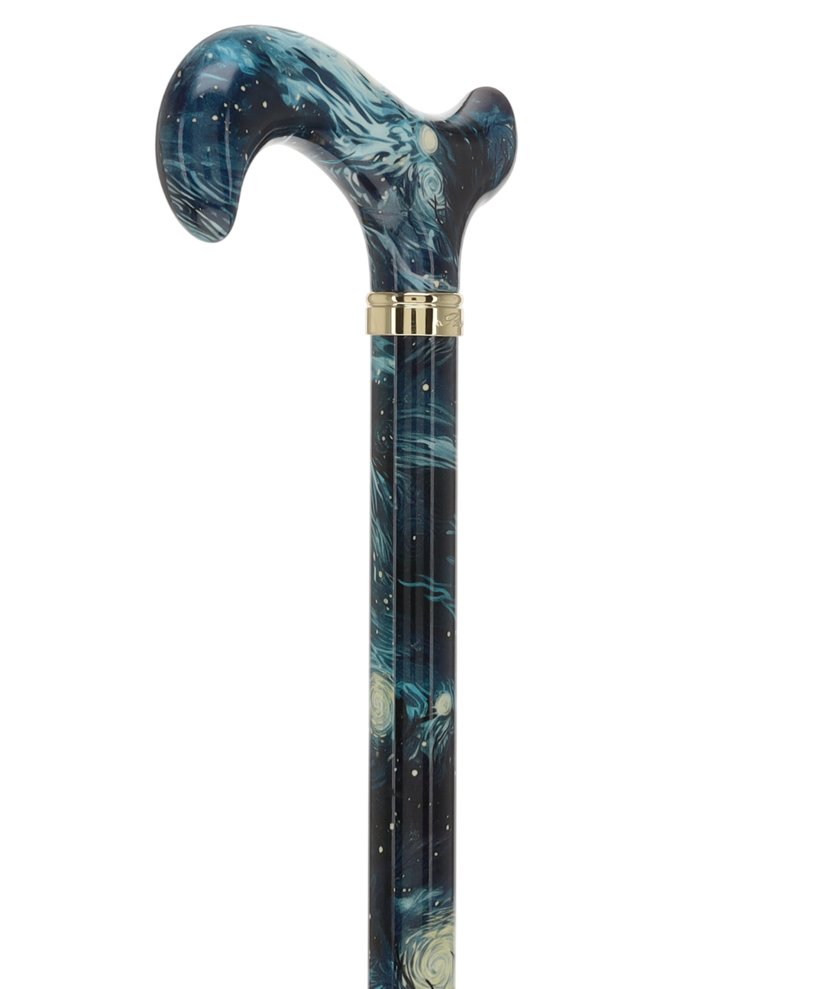 The Stellar Universe Designer Cane: Patterned Derby Handle Adjustable Walking Canes - Tophatter Daily Deals