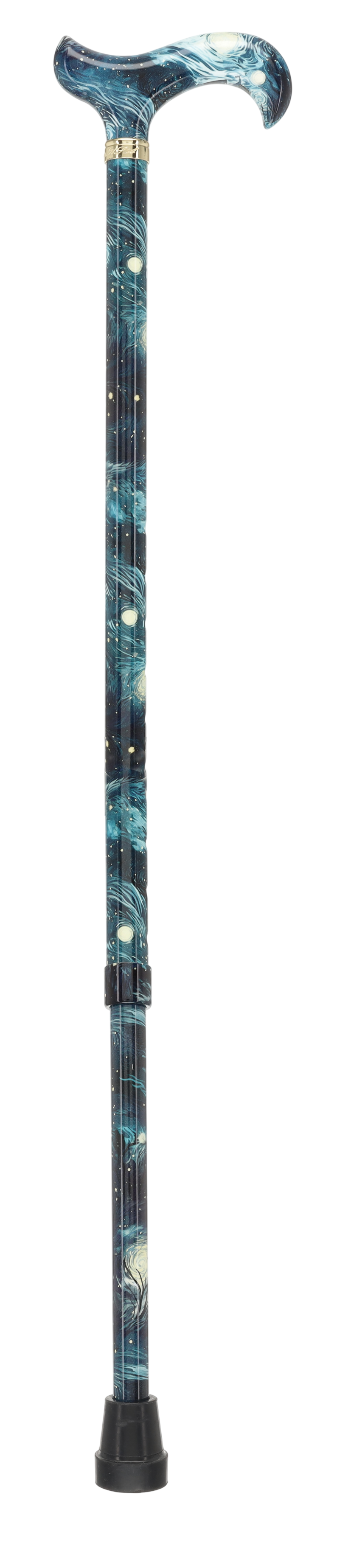 The Stellar Universe Designer Cane: Patterned Derby Handle Adjustable Walking Canes - Tophatter Daily Deals