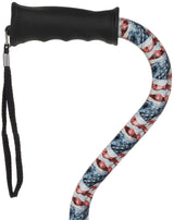 The America's Designer Adjustable Cane: Comfort Grip Offset Adjustable Walking Canes - Tophatter Daily Deals