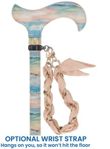 Impressions of the Sea Designer Cane: Patterned Derby Handle Yes Adjustable Walking Canes - Tophatter Daily Deals