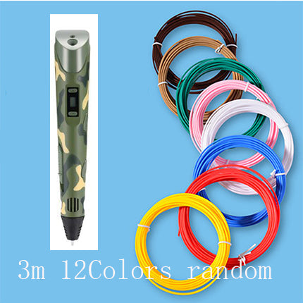 3D print pen 3D pen two generation graffiti 3D stereoscopic paintbrush children puzzle painting toys Camouflage 3M USB 0 - Tophatter Daily Deals