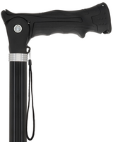 Black Adjustable Walking Hiking Staff Hiking Staffs - Tophatter Daily Deals