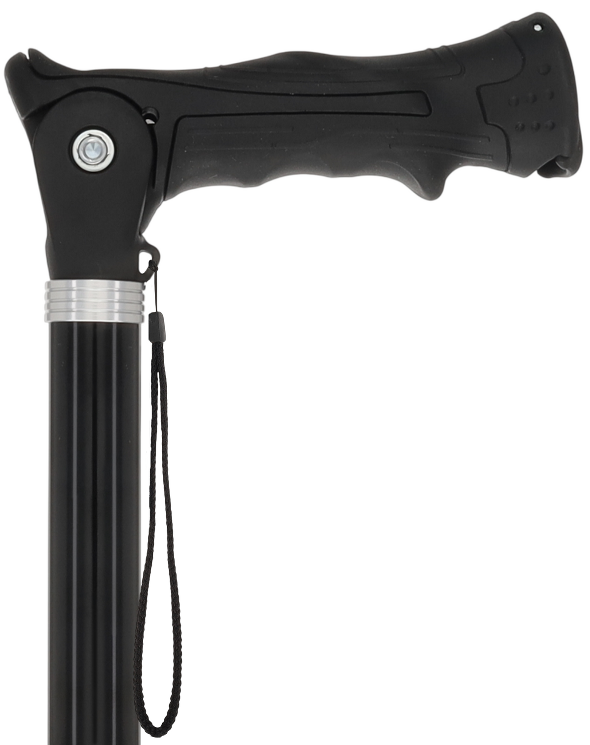 Black Adjustable Walking Hiking Staff Hiking Staffs - Tophatter Daily Deals