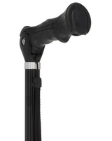 Black Adjustable Walking Hiking Staff Hiking Staffs - Tophatter Daily Deals