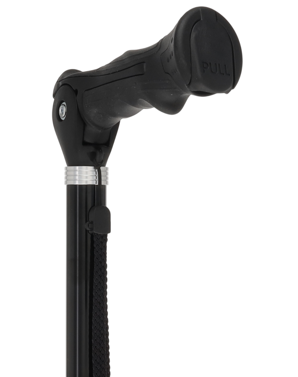 Black Adjustable Walking Hiking Staff Hiking Staffs - Tophatter Daily Deals