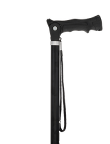 Black Adjustable Walking Hiking Staff Hiking Staffs - Tophatter Daily Deals