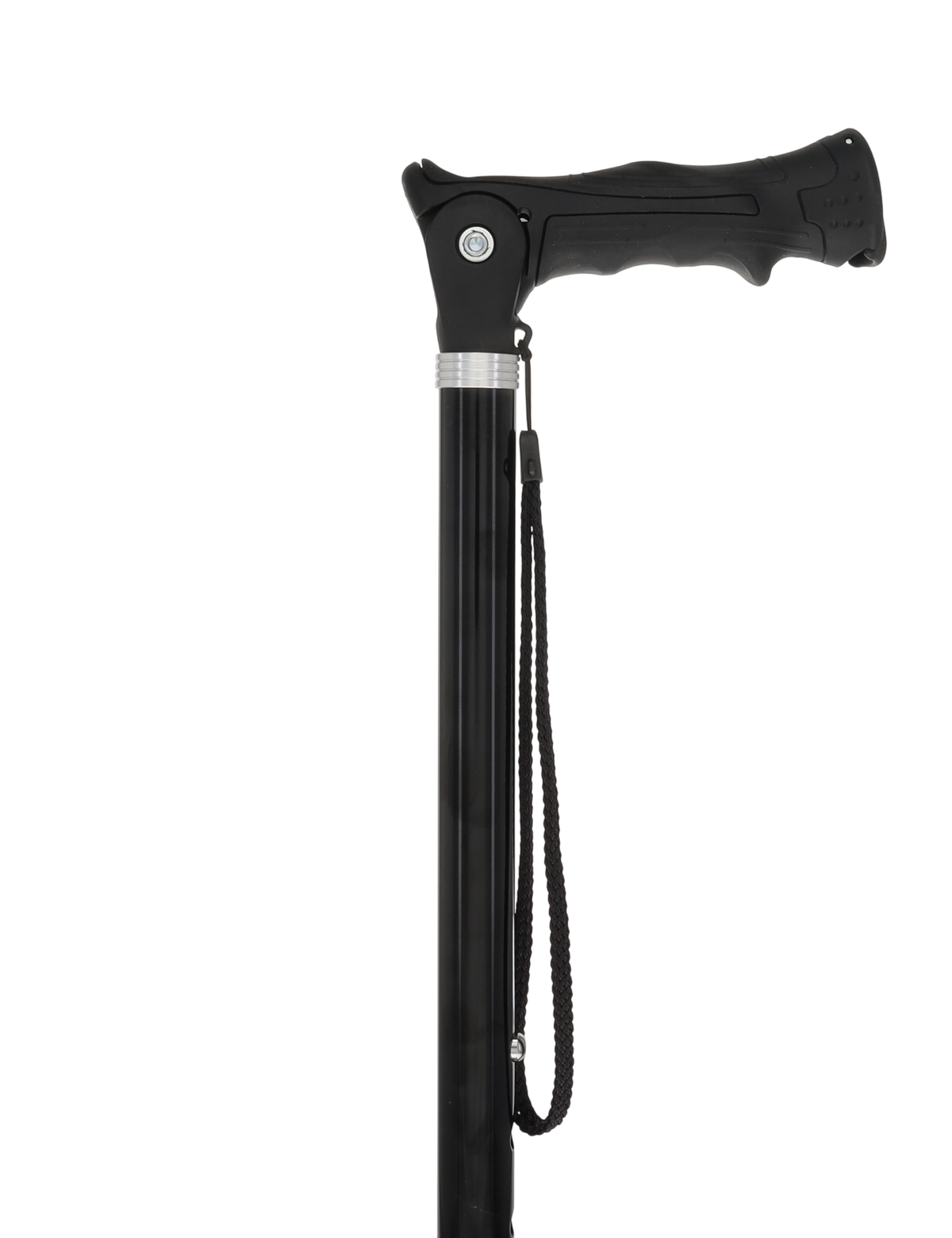 Black Adjustable Walking Hiking Staff Hiking Staffs - Tophatter Daily Deals