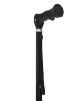 Black Adjustable Walking Hiking Staff Hiking Staffs - Tophatter Daily Deals