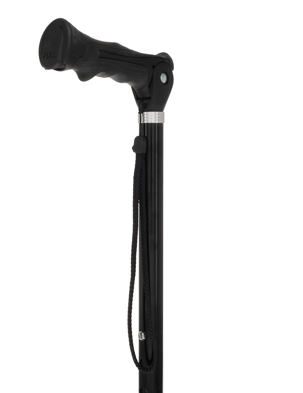 Black Adjustable Walking Hiking Staff Hiking Staffs - Tophatter Daily Deals
