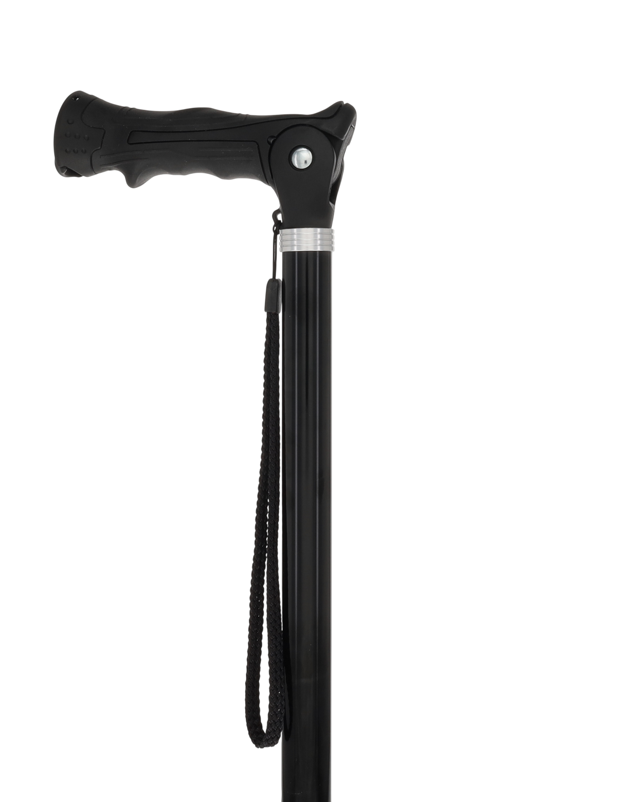 Black Adjustable Walking Hiking Staff Hiking Staffs - Tophatter Daily Deals