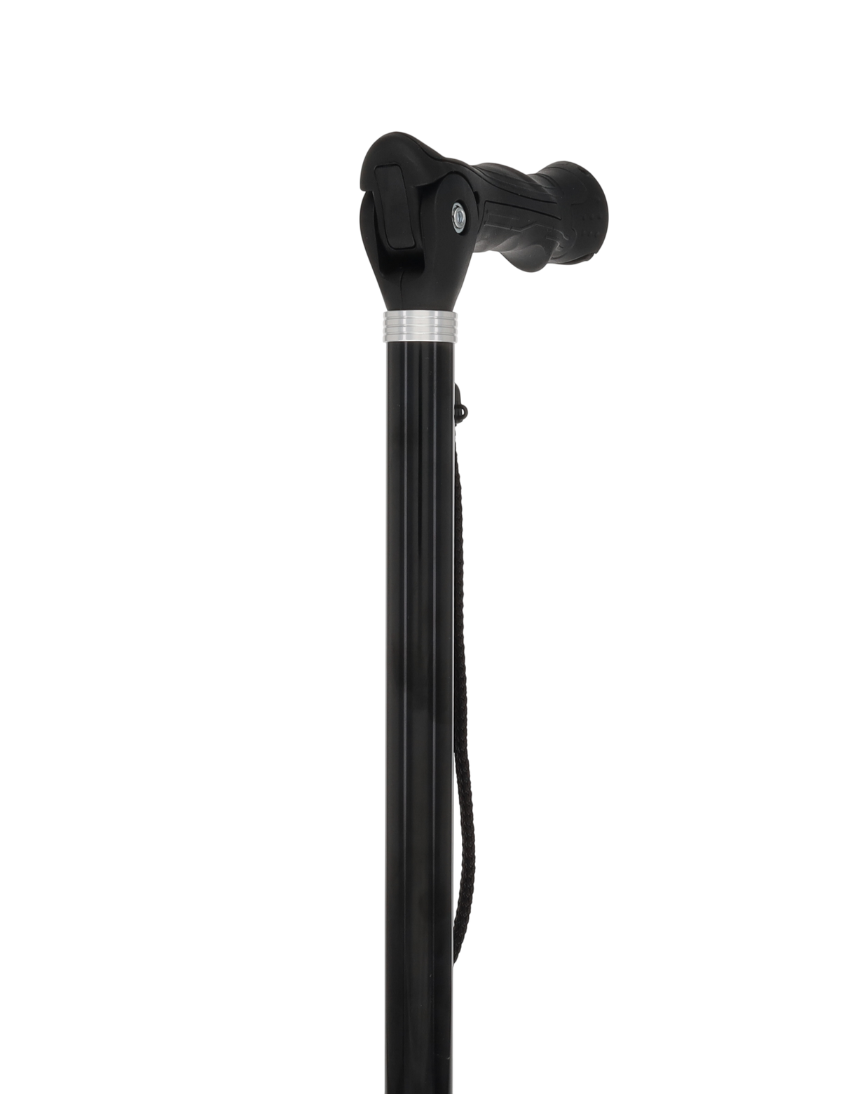 Black Adjustable Walking Hiking Staff Hiking Staffs - Tophatter Daily Deals
