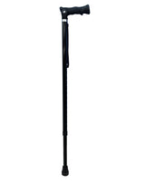Black Adjustable Walking Hiking Staff Hiking Staffs - Tophatter Daily Deals