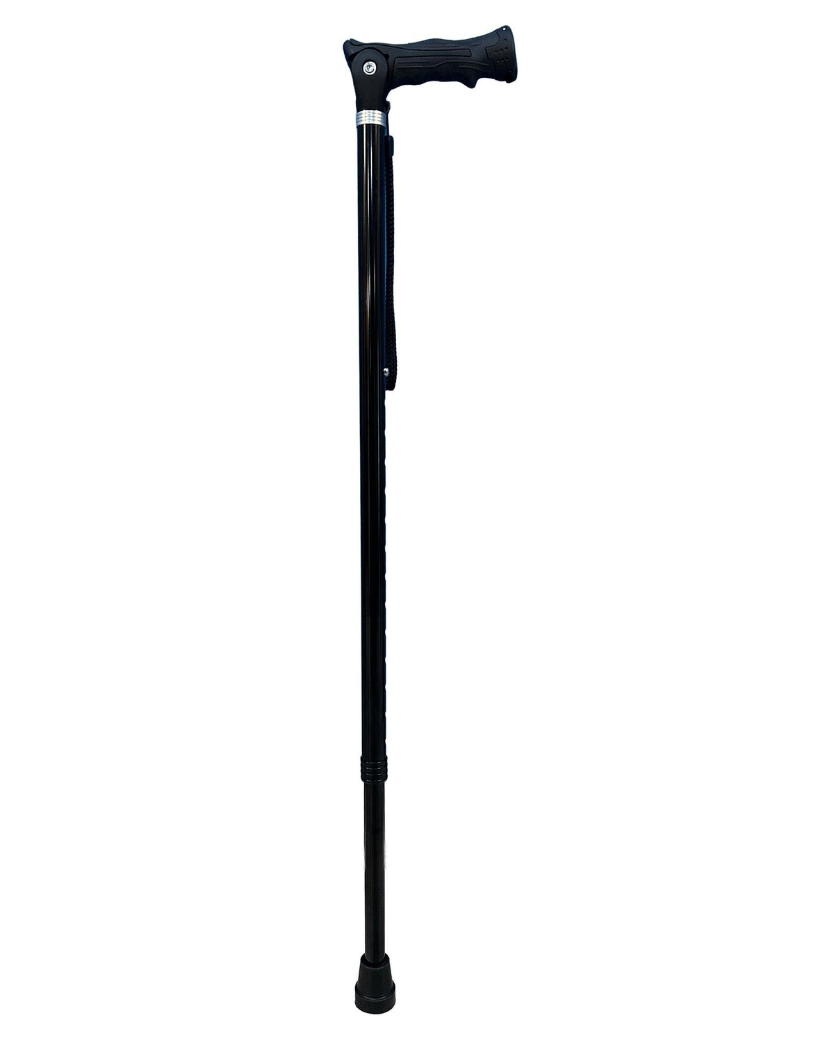 Black Adjustable Walking Hiking Staff Hiking Staffs - Tophatter Daily Deals