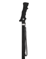 Black Adjustable Walking Hiking Staff Hiking Staffs - Tophatter Daily Deals