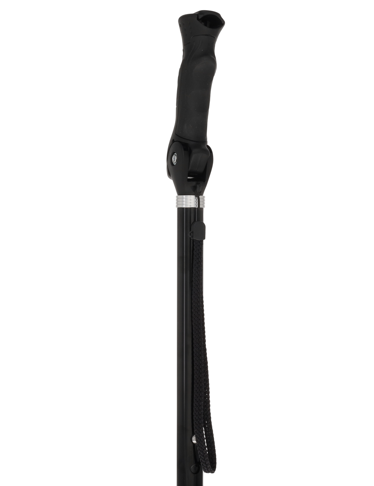 Black Adjustable Walking Hiking Staff Hiking Staffs - Tophatter Daily Deals