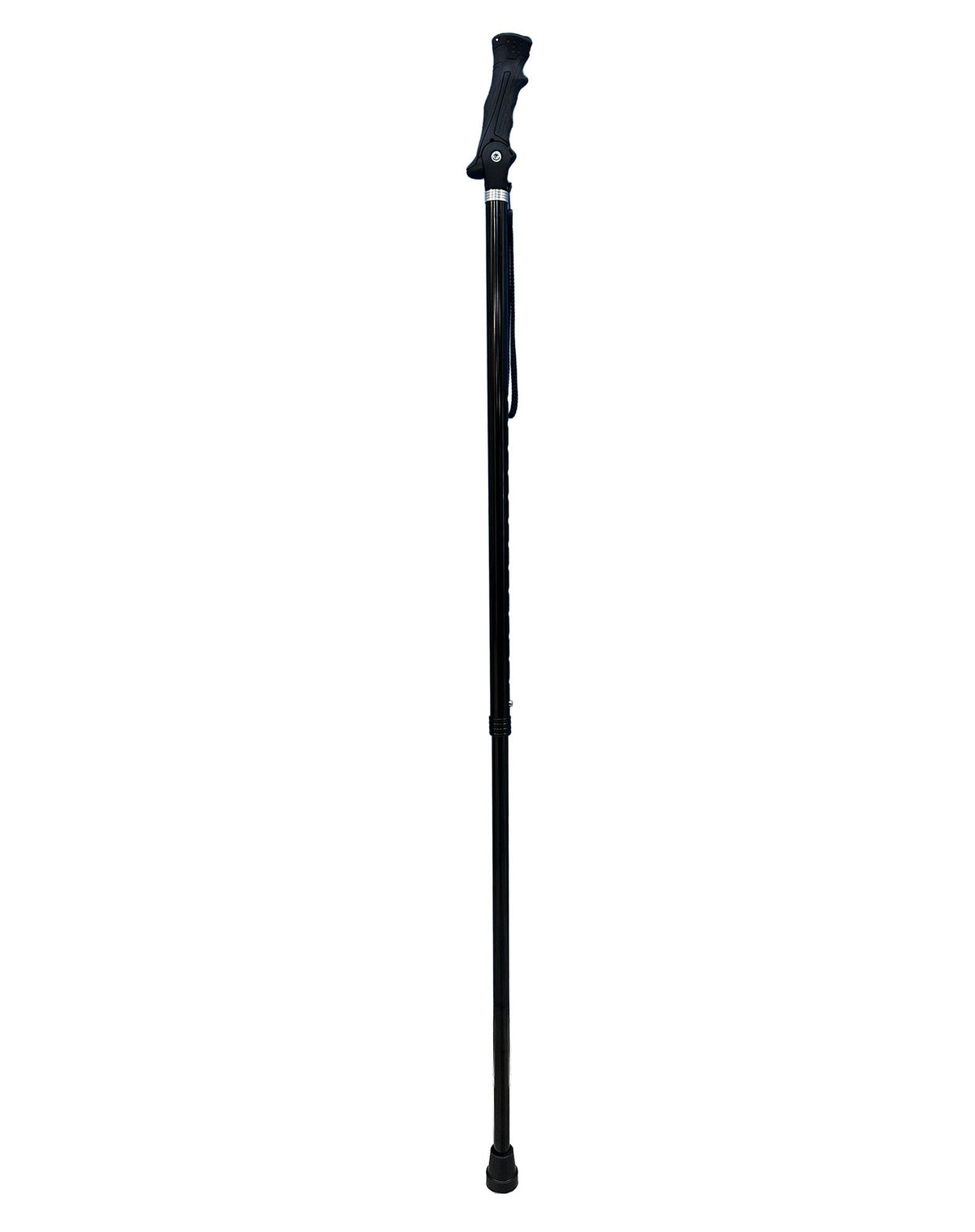 Black Adjustable Walking Hiking Staff Hiking Staffs - Tophatter Daily Deals