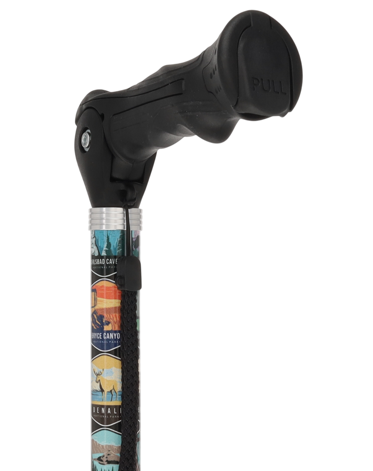 National Park Designer Adjustable Walking Hiking Staff Hiking Staffs - Tophatter Daily Deals