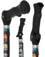 National Park Designer Adjustable Walking Hiking Staff Hiking Staffs - Tophatter Daily Deals