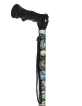 National Park Designer Adjustable Walking Hiking Staff Hiking Staffs - Tophatter Daily Deals