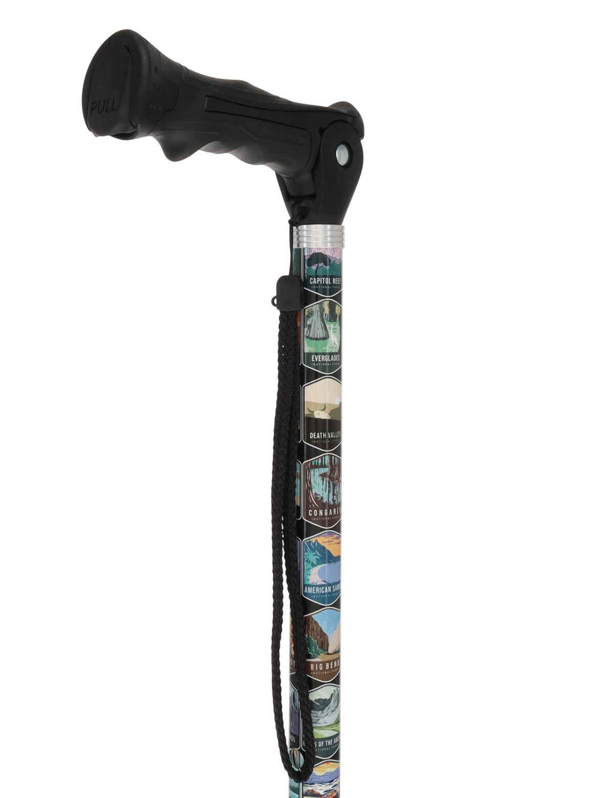 National Park Designer Adjustable Walking Hiking Staff Hiking Staffs - Tophatter Daily Deals
