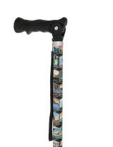 National Park Designer Adjustable Walking Hiking Staff Hiking Staffs - Tophatter Daily Deals