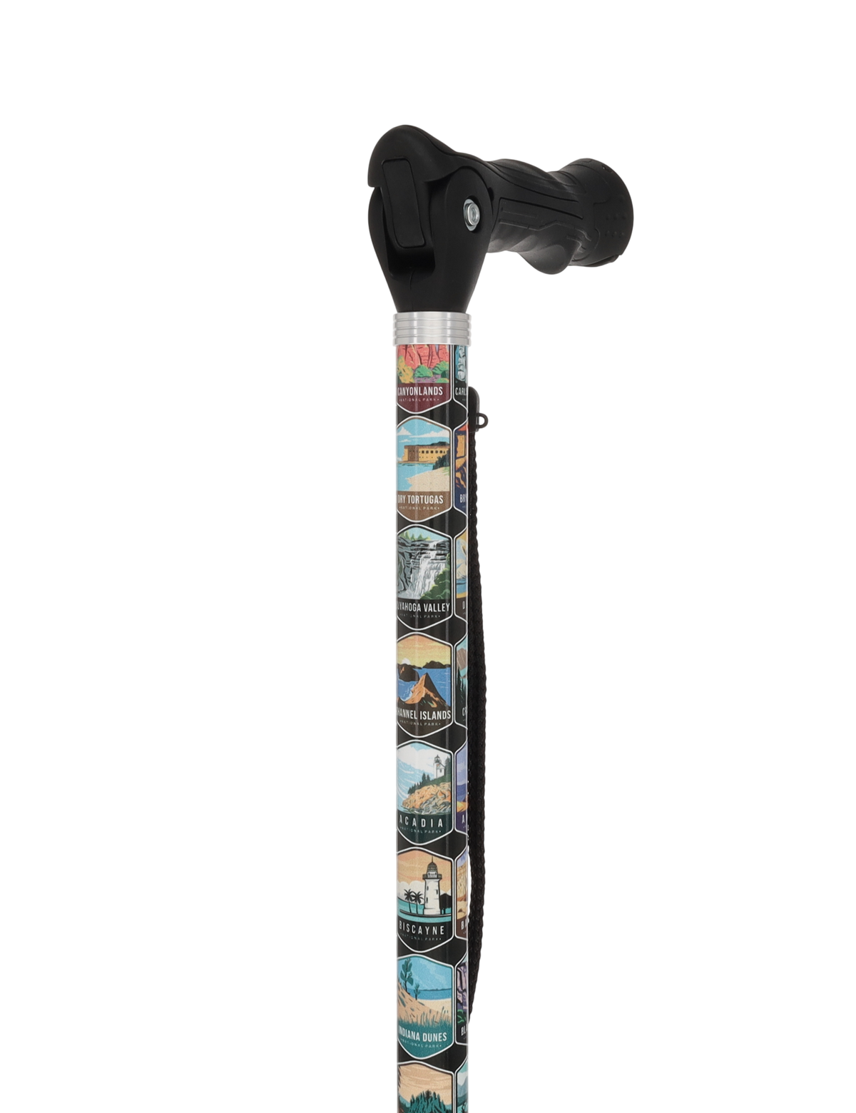 National Park Designer Adjustable Walking Hiking Staff Hiking Staffs - Tophatter Daily Deals