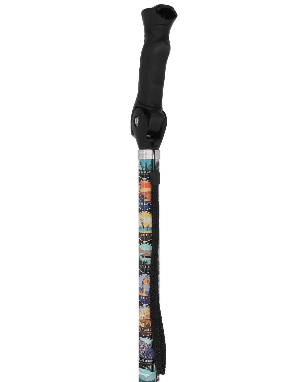 National Park Designer Adjustable Walking Hiking Staff Hiking Staffs - Tophatter Daily Deals
