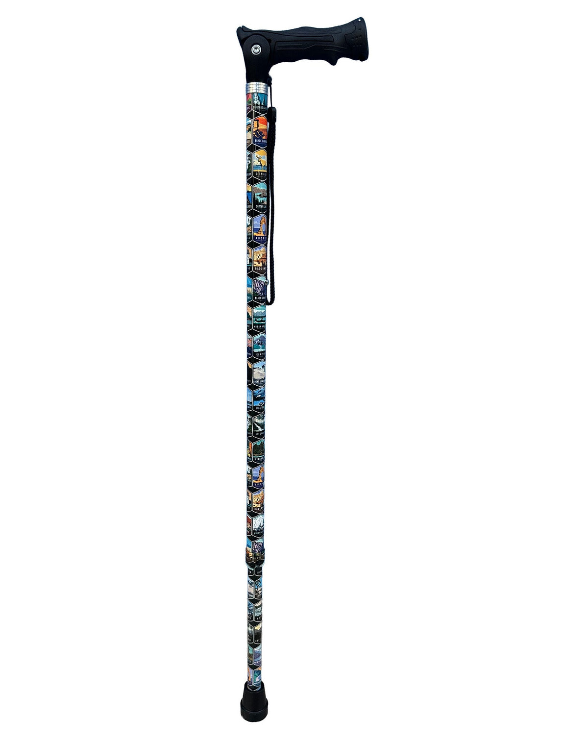 National Park Designer Adjustable Walking Hiking Staff Hiking Staffs - Tophatter Daily Deals