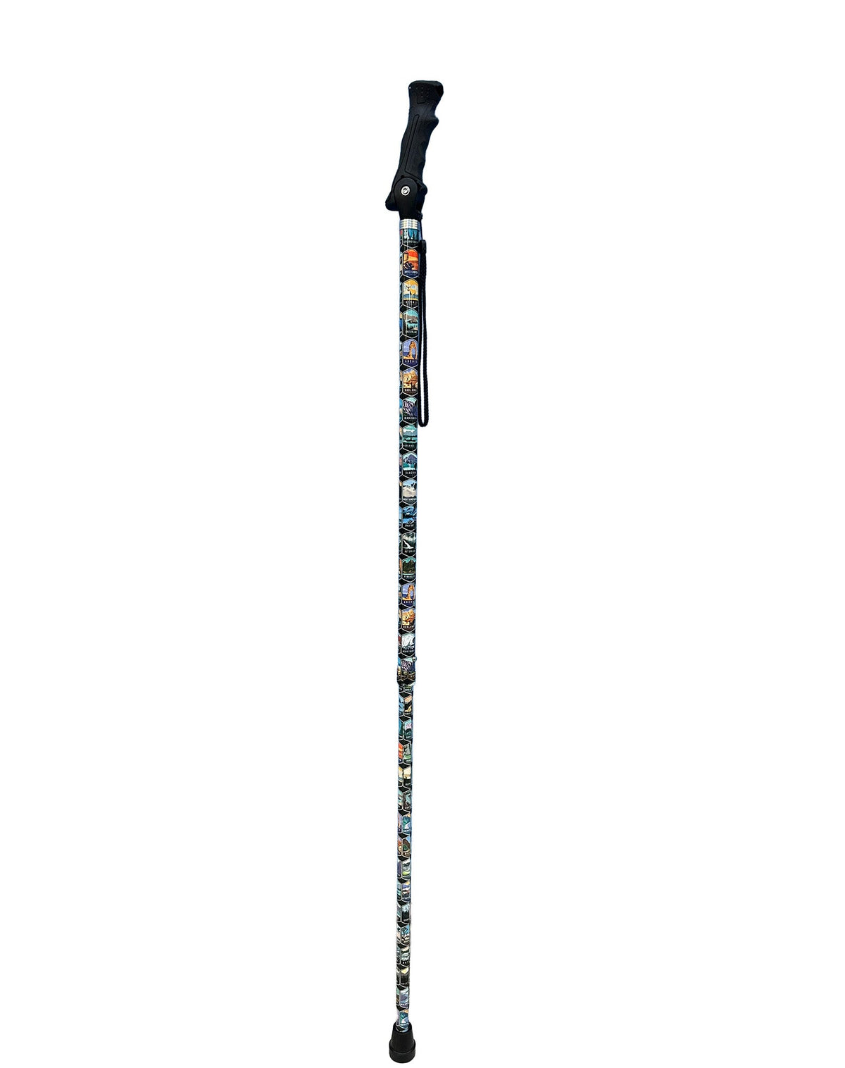 National Park Designer Adjustable Walking Hiking Staff Hiking Staffs - Tophatter Daily Deals