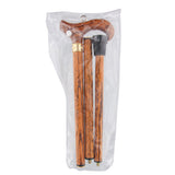 Luxury Oak Derby Cane - 3 Piece & Brass Embossed Collar Folding Canes - Tophatter Daily Deals