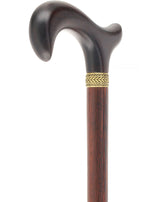 Luxury 3-Piece Folding - Wenge Pewter Collar Derby Cane Folding Canes - Tophatter Daily Deals