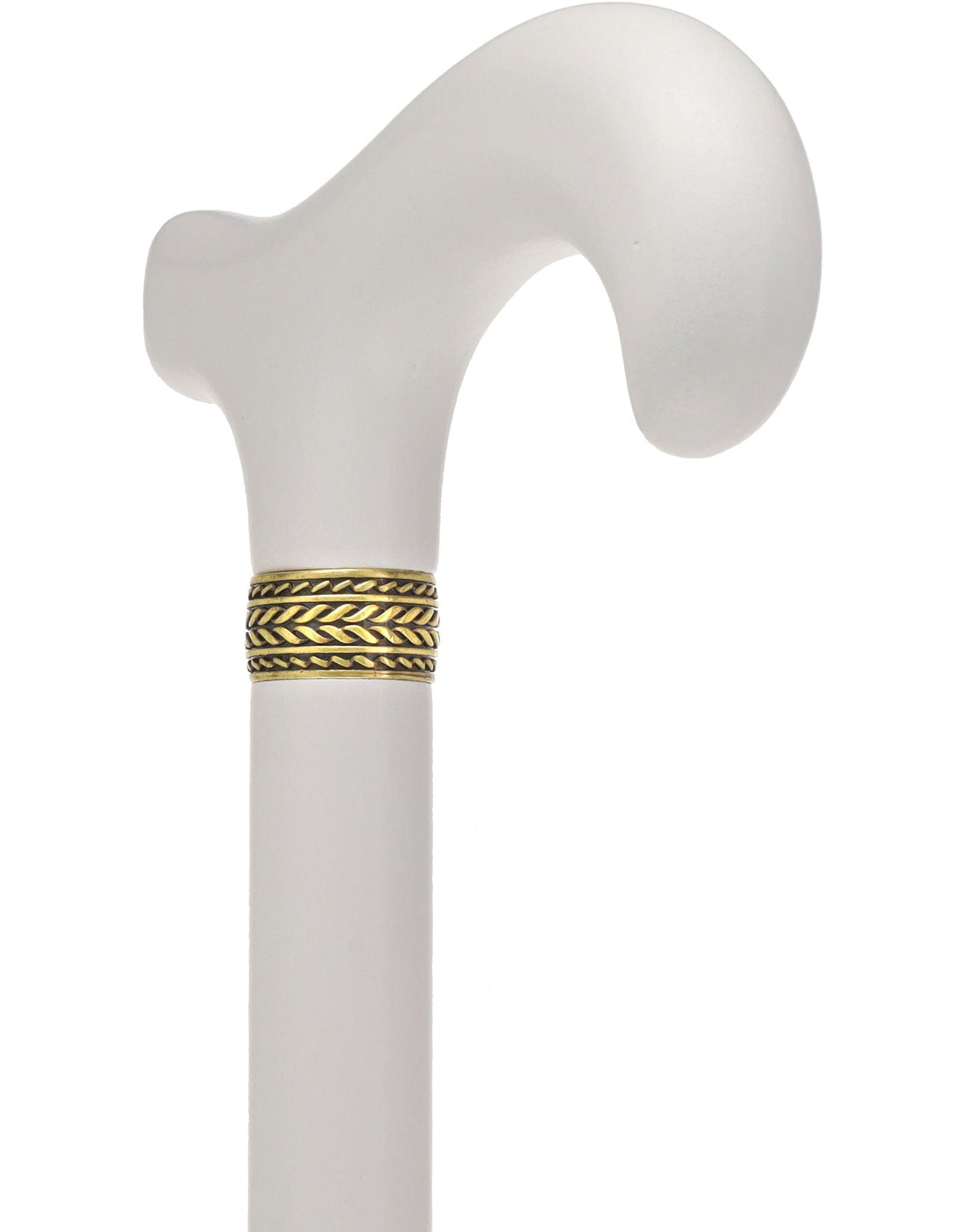 Super Strong Derby Handle Cane - Ash Wood, Pewter Wheat Collar, Matching Stain, 3 Color Options Derby Classic Walking Canes - Tophatter Daily Deals