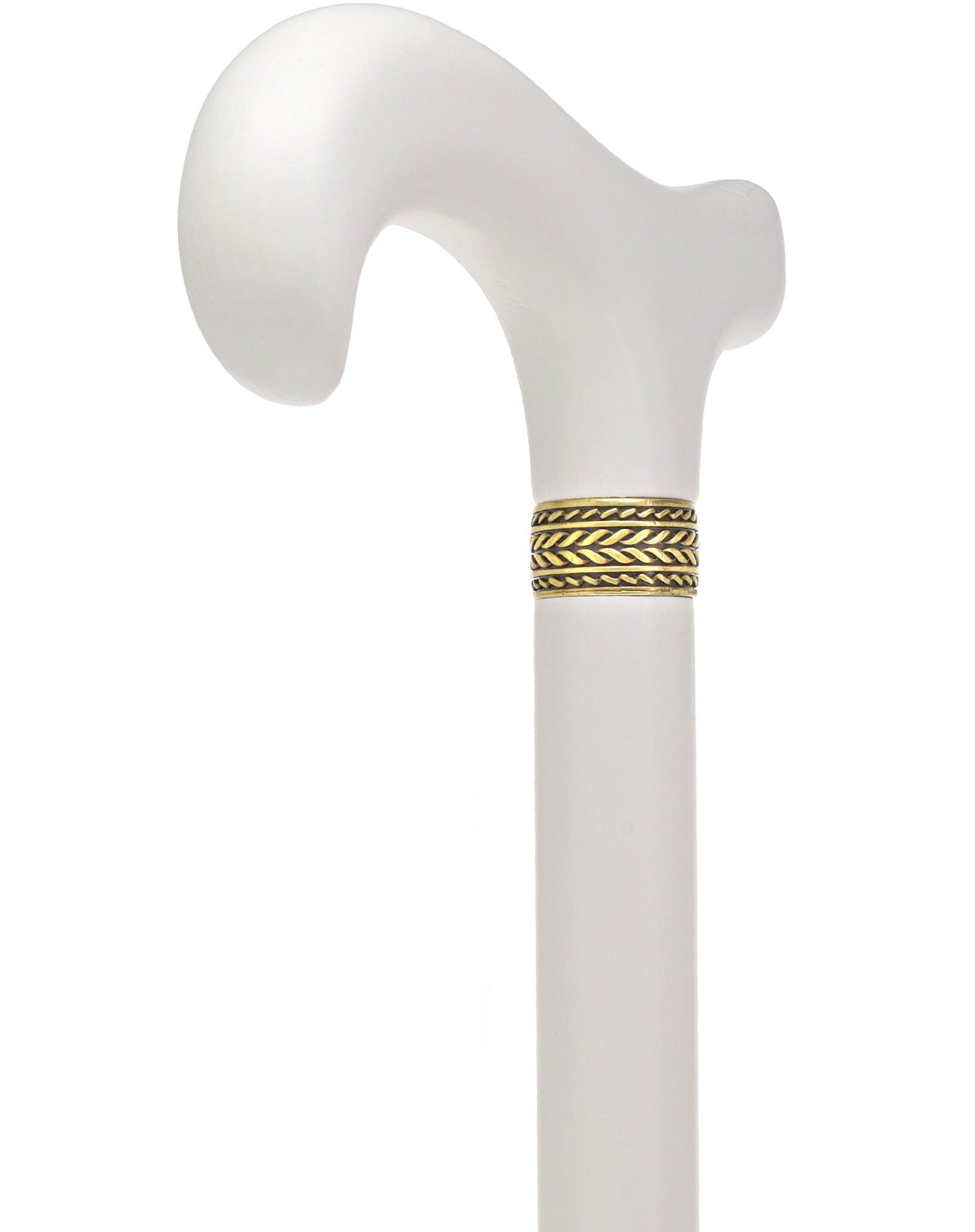 Super Strong Derby Handle Cane - Ash Wood, Pewter Wheat Collar, Matching Stain, 3 Color Options Derby Classic Walking Canes - Tophatter Daily Deals