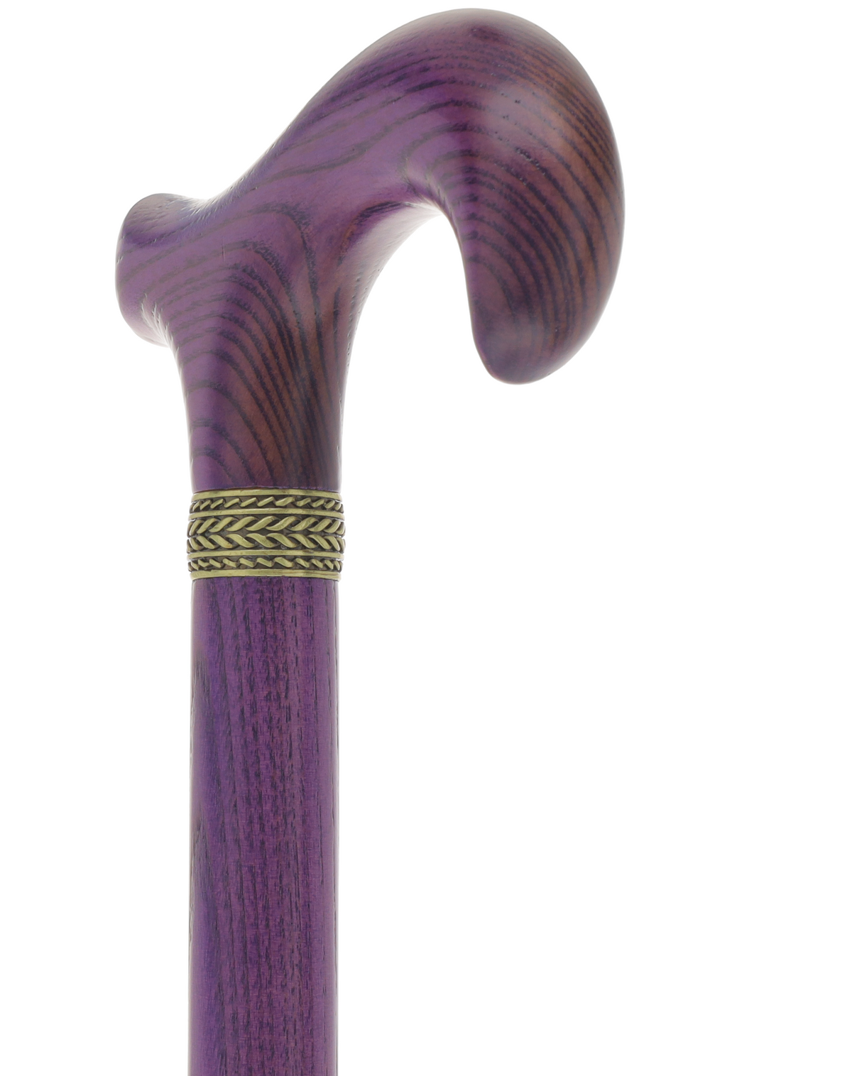 Super Strong - XL Size - Extra Long & Strong (All Purple, Pewter Collar) Derby Classic Walking Canes - Tophatter Daily Deals