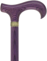 Super Strong - XL Size - Extra Long & Strong (All Purple, Pewter Collar) Derby Classic Walking Canes - Tophatter Daily Deals