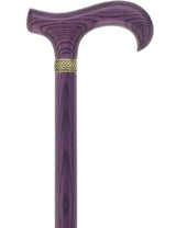 Super Strong - XL Size - Extra Long & Strong (All Purple, Pewter Collar) Derby Classic Walking Canes - Tophatter Daily Deals