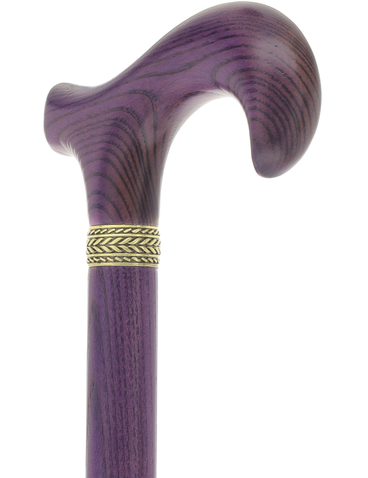 Vivid Purple Derby Cane with Premium Ash Wood Shaft Derby Classic Walking Canes - Tophatter Daily Deals