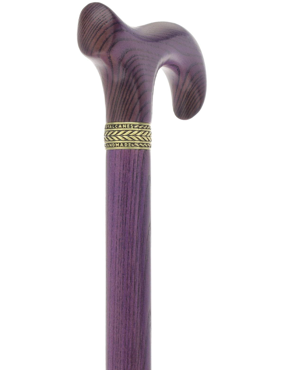 Super Strong - XL Size - Extra Long & Strong (All Purple, Pewter Collar) Derby Classic Walking Canes - Tophatter Daily Deals