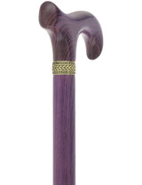 Super Strong - XL Size - Extra Long & Strong (All Purple, Pewter Collar) Derby Classic Walking Canes - Tophatter Daily Deals