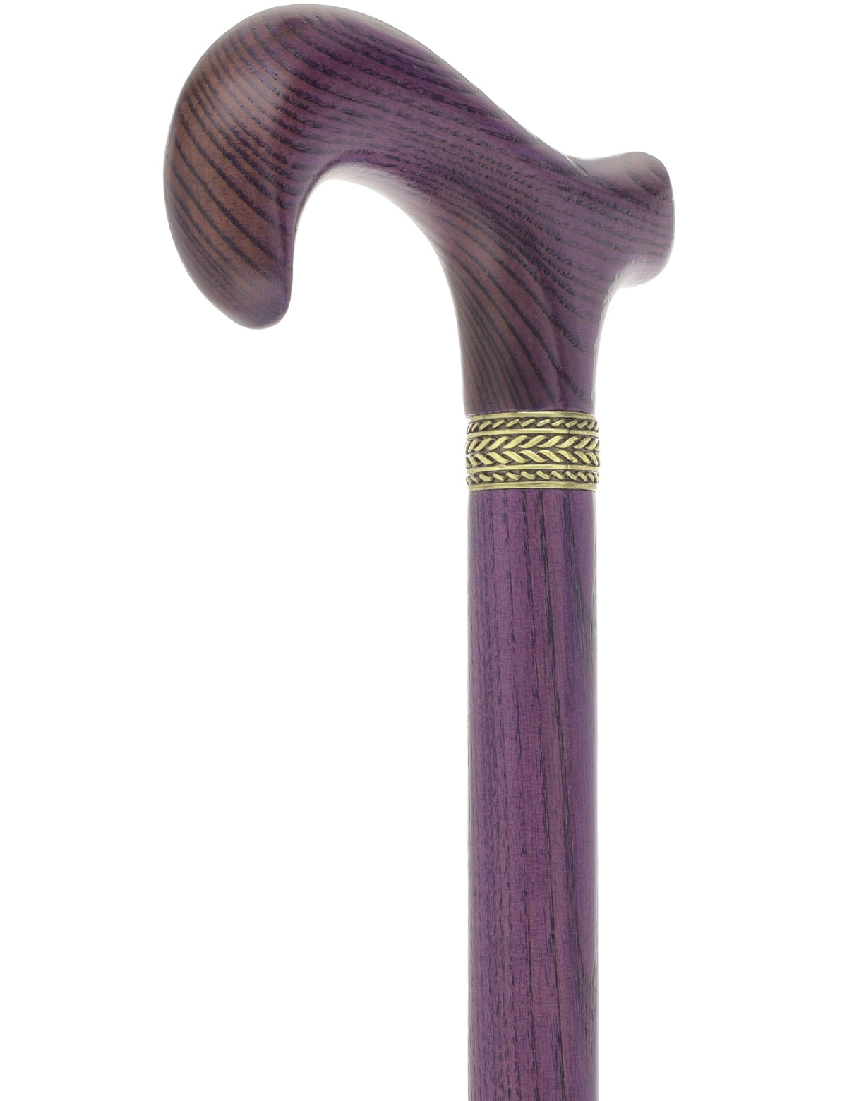 Super Strong - XL Size - Extra Long & Strong (All Purple, Pewter Collar) Derby Classic Walking Canes - Tophatter Daily Deals