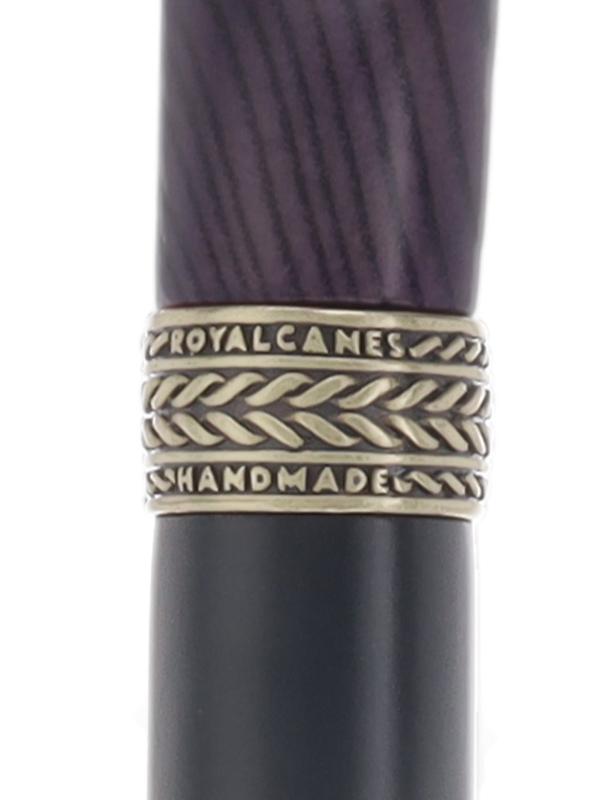 Super Strong - Extra Long & Strong (Purple, Black, Pewter Collar) Derby Classic Walking Canes - Tophatter Daily Deals