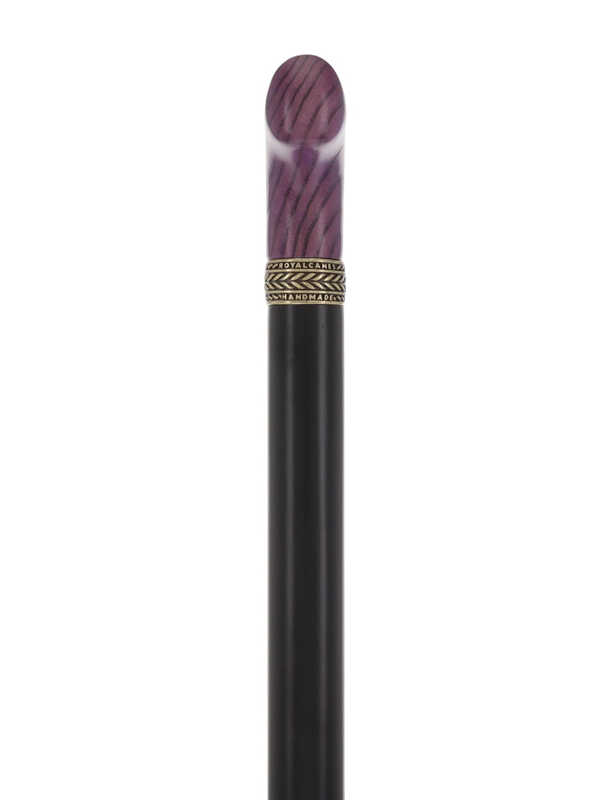 Super Strong - Extra Long & Strong (Purple, Black, Pewter Collar) Derby Classic Walking Canes - Tophatter Daily Deals