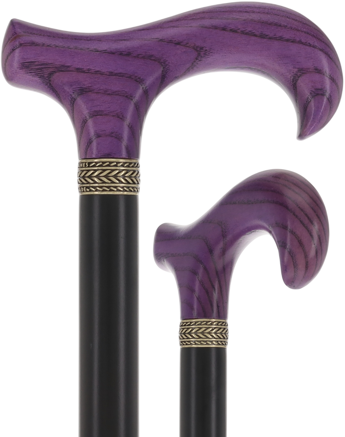 Royal Canes Super Strong Heavy Duty Walking Cane, Classic Derby Handle, 42.5 inch, Large Grip, Multiple Colors Purple Amethyst Derby Classic Walking Canes - Tophatter Daily Deals