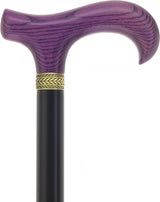 Royal Canes Classic Derby Walking Cane, Wood-Stained, Pewter Collar, Multiple Colors Derby Classic Walking Canes - Tophatter Daily Deals